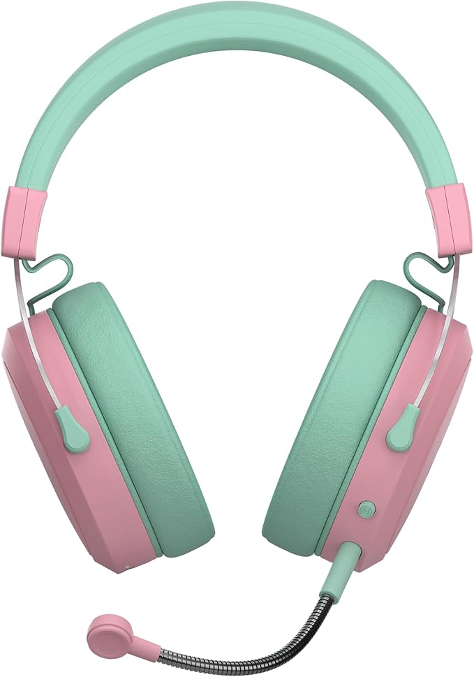 Cooler Master CH351 Macaron Wireless Gaming Over-Ear Headset – 3D Surround Sound, Lightweight, 2.4GHz | Bluetooth, 50mm Drivers, Unidirectional | Detachable Mic, 30-Hour Battery Life