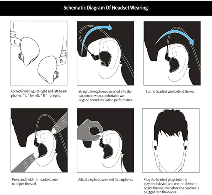 KZ ZS10 PRO in Ear Monitor Headphones, 4BA+1DD 5 Hybrid Driver Gaming Earbuds Wired Earphones, HiFi Clarity Sound Immersive Bass IEMs for Gaming Musician Singer Audiophile (Blue Without Microphone)