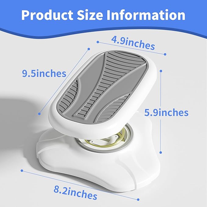 Foot Rest for Under Desk at Work ，Ergonomic Foot Stool Under Office Desk - Rocking for Fidgeters，Effectively Relaxes The Leg Muscles，2 Pieces Grey