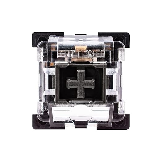 32 Pieces OUTEMU Black Switches for Mechanical Keyboard, Linear 3 pins DIY Replaceable for Mechanical Keyboard Switch Puller Included.
