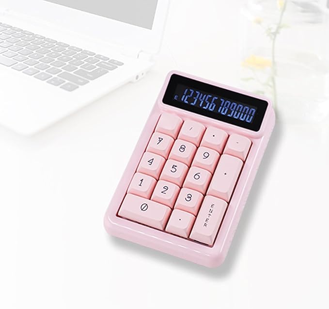 KM17 Mechanical Numeric Keypad 17Keys Numpad Keyboard Calculator Efficient Data Entry, Hot Swappable for Computers