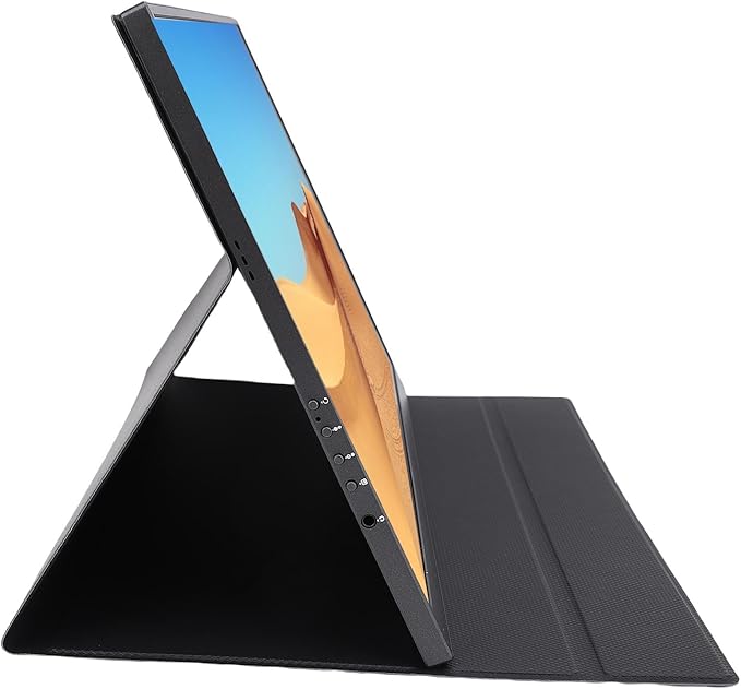 16 4K 120Hz Portable Monitor, HDR Display with Dual USB-C and MiniHDMI, Built-in Speakers, Blue Low Clear Eye Care Display for Laptop/Gaming/Office