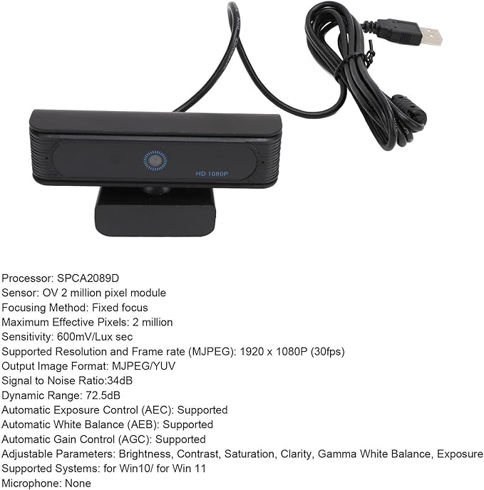 4K Webcam for PC, IR Recognition Camera with Full HD Wide Angle Lens, 1080p HD Video Conferencing Camera for Computer Laptop, Compatible with 10 and 11
