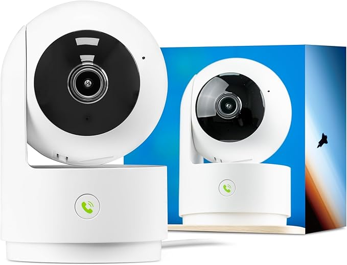 Vicohome 2K Indoor Security Camera, Plug-in, AI Tracking, 24/7 Recording, Pet/Baby Monitor, 360° View Pan/Tilt, Two Way Audio, Night Vision, Easy to Setup, Wi-Fi, Audible Alarm,180 Days Care Plan