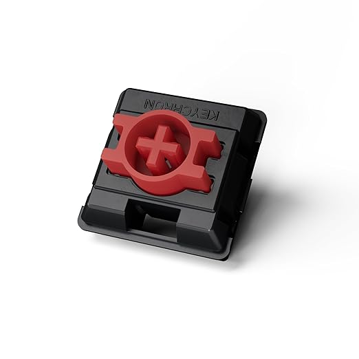 Keychron Milk POM Low-Profile Red Switches 110pcs – Pre-Lubed Linear Mechanical Keyboard Switch Set, Smooth & Durable Full POM Housing & Stem, 45gf Actuation Force, Hot-Swap, Dustproof Wall