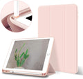 Aoub Case for iPad 9.7 inch 6th/5th Generation Case 2018/2017 with Pencil Holder, Thin Lightweight Smart Stand Cover, Auto Wake/Sleep, Model A1822/A1823/A1893/A1954, Pink