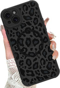 KANGHAR Case for iPhone 15 Phone Case [Compatible with Magsafe] Leopard Printed Pattern Cute Cheetah Protective Magnetic Case for Girls Women Men 6.1"