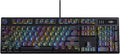 FOXXRAY HKM-88 Full-Size Mechanical Gaming Keyboard, Customizable Keys with Macro Support, RGB Backlit, Linear Red Switches, USB Plug and Play for PC