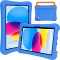 Case for iPad Air 11-inch M3 (2025) / M2 (2024), iPad Air 5th (2022) / 4th Generation (2020) 10.9 Inch, Fully-Body Rugged Heavy Duty Shockproof Case with Kickstand for Kids (Blue)