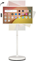 ApoloSign 32 Inch FHD Smart Portable TV 2nd Gen, 16(8+8) GB RAM+128GB, Android 16, EDLA-Certified, Rolling Tablet TV on Wheels, Built-in 15000mAh Battery, Full Swivel Rotation, Voice Remote Control