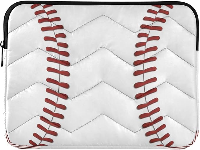 Baseball Print Laptop Sleeve 13-14 Inch Laptop Sleeve Bag, Shockproof Laptop Case Tablet Liner Pouch