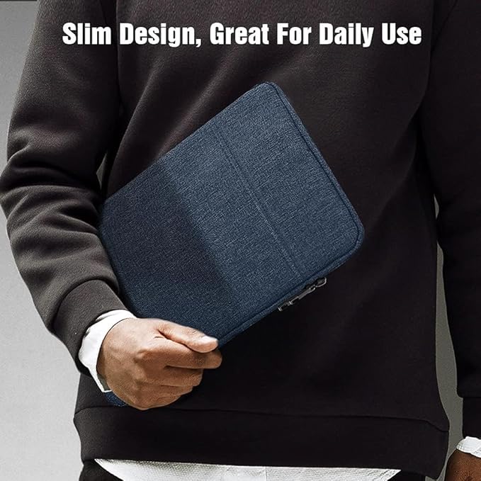 TiMOVO 8-9 Inch Tablet Sleeve Case for All-New iPad mini 7 (A17 Pro, 2024), iPad mini 6 (8.3-Inch, 2021), iPad mini 5/4/3/2/1, Portable Protective Bag with Pockets for iPad mini, Space Gray