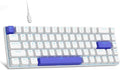 MageGee Portable 60% Mechanical Gaming Keyboard, RGB Backlit Compact 68 Keys Wired Mini Keyboard for Laptop PC Mac, Hot Swappable, Blue Whale Switch - White