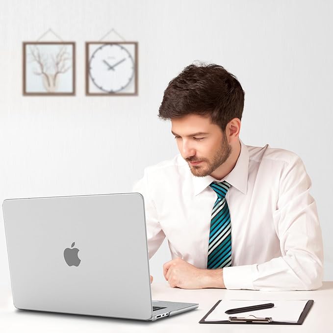 B BELK Compatible with MacBook Air 15 inch Case M5 2026 2025 2024 2023 M4 M3 M2 A3448 A3241 A3114 A2941, [100% Official Color] [Ultra Thin Armor] Plastic Hard Shell Case+Keyboard Cover, Matte Clear