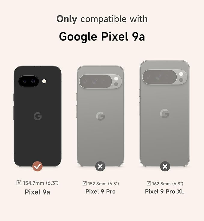 SURITCH for Google Pixel 9a Phone Case, Compatible with MagSafe, Protective Cover with Camera Cover & Adjustable Metal Kickstand for Pixel 9a -Black