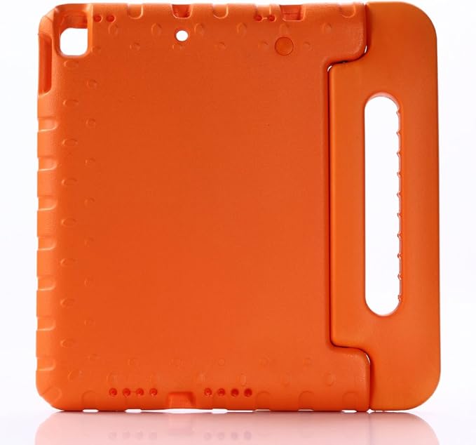 Kids Case for iPad 9th/8th/7th Generation (2021/2020/2019), iPad 10.2" Shockproof Case, Techcircle Handle Stand Lightweight EVA Foam Bumper Protective Rugged Drop Protection Child Proof Cover, Orange