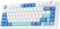 EPOMAKER x Aula F75 Ultra Wireless Gaming Keyboard with Knob, 10000mAh, Hot Swap, RGB, PBT Keycap, Creamy Sound, VIA, 75% Mechanical Keyboard for Win/Mac (Blue, Reaper)