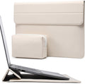 HYZUO 13 Inch Laptop Case Sleeve with Stand for 2026-2018 MacBook Air 13 M5 M4 M3 M2 M1, 2026 13" MacBook Neo, 2026-2016 MacBook Pro 13 M2 M1, iPad Pro/Air 13, Surface Pro 12-3, XPS 13, Beige