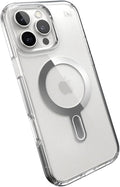 Speck Clear iPhone 16 Pro Max Case MagSafe + ClickLock - Slim Phone Case iPhone 16 Pro Max - iPhone 16 Pro Max Phone Case - Presidio - Clear/Chrome