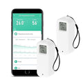 WiFi Smart Thermometer Hygrometer: Wireless Temperature Humidity Sensor with Notification Alert, Data Storage & Export, Calibrable Digital Temperature Monitor, Compatible with Alexa (2-PCS)