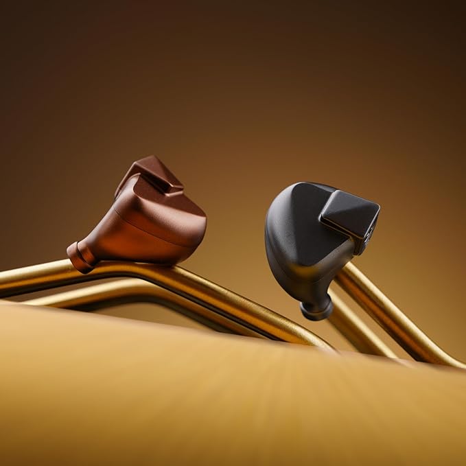 Letshuoer S12 Ultra 14.8mm Planar Driver in Ear Monitor IEM,HiFi Wired Earphones with Detachable 2pin 392-Core Silver-Plated Cable for Musicians Audiophiles (Mocha, 3.5mm/4.4mm Connector)
