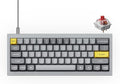 Keychron Q4 Wired Custom Mechanical Keyboard, 60% Layout QMK/VIA Programmable Macro with Hot-swappable Gateron G Pro Red Switch Double Gasket Compatible with Mac Windows Linux (Gray)
