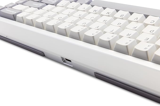 KEEBMONKEY WOBKEY Zen 65 65% Quick Release Wireless Mechanical Keyboard with RGB, CNC Aluminum Case, Hot-Swappable, VIA Support, BT/2.4G/USB-C Gaming Keyboard for Mac/Windows (Lite Silver)