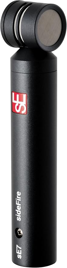SE ELECTRONICS sE7 sideFire XLR Small Diaphragm Condenser Microphone with 90° Rotated Capsule - Professional Instrument Microphone for Drums & Guitar in Studio or on Stage - Music Recording Mic, Pair