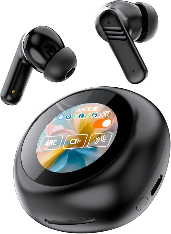 LX-30ANC+ENC Noise Reduction in Ear Touch Screen Multifunctional Bluetooth Earphones IPX4 Waterproof