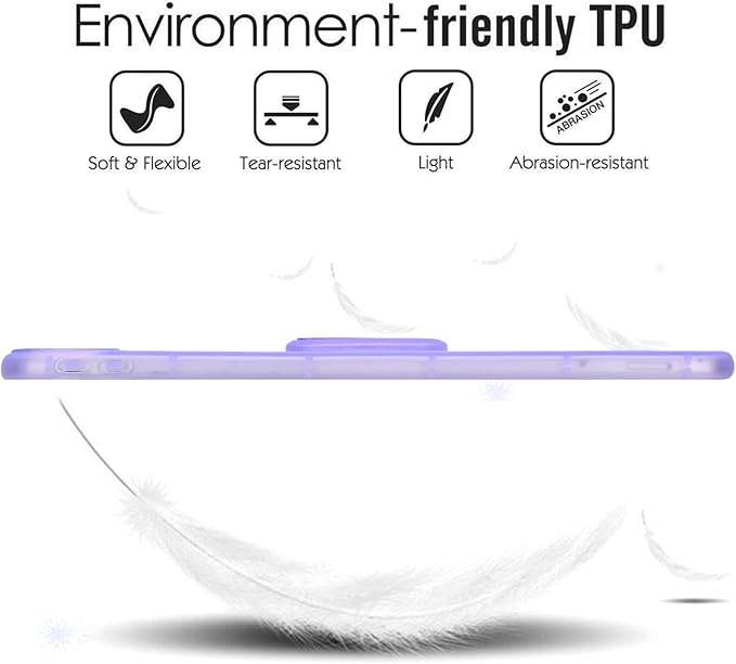 Slim Case for iPad (A16) 11th Generation 11 Inch 2025 / iPad 10th Generation 10.9 Inch 2022, Built-in Kickstand Non-Slip Shockproof Rugged Protective for iPad 11th 10th Gen, Purple