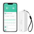 WiFi Hygrometer Thermometer Sensor: Wireless Smart Temperature Humidity Monitor with App Notification Alert, Data Storage Export, Calibration Function, Compatible with Alexa (White-1PCS)