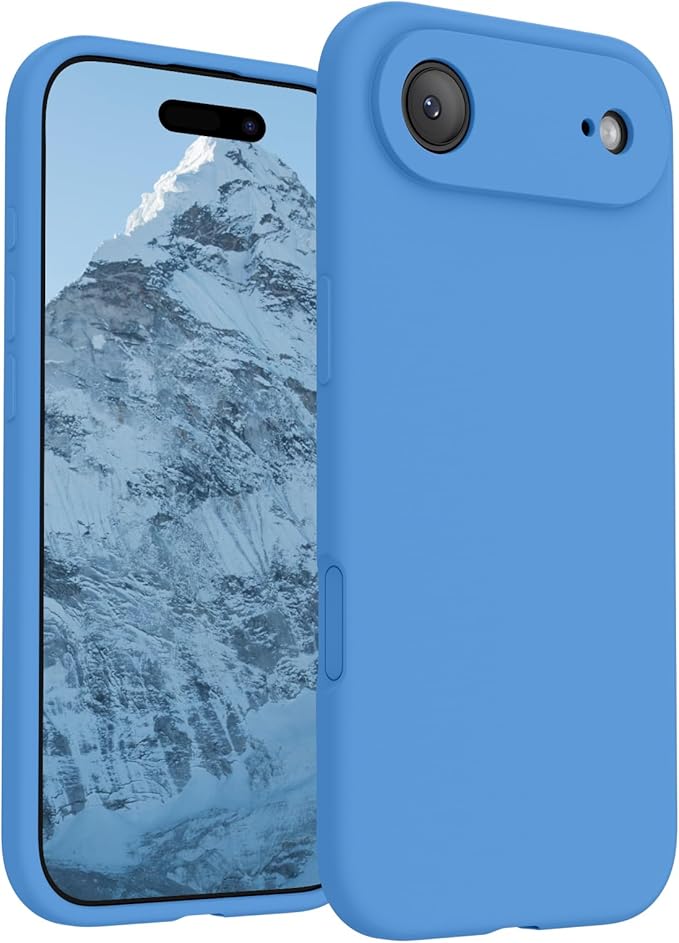 FireNova Magnetic for iPhone Air Case, Compatible with MagSafe, [Integrated Silicone Camera Control Button] [Camera Protection] Microfiber Lining Phone Case for iPhone 17 Air, 6.5", Blue