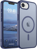 SUPFINE Magnetic for iPhone 17e Case/iPhone 16e Case (Compatible with MagSafe)(Military Grade Drop Protection) Slim Translucent Matte Shockproof with Anti-Fingerprint Phone Case,Lavender Gray