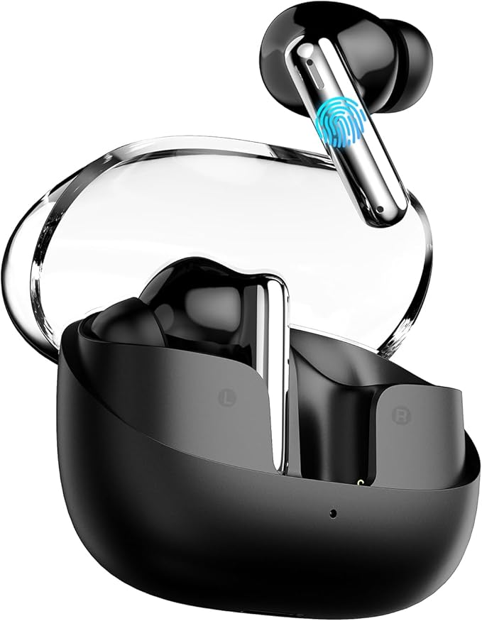 SHANLING MTW60 Wireless Earbuds Bluetooth 5.3, 34H Playtime HiFi Earbuds with Noise Cancelling Mic, 13mm Dynamic Driver, IPX4 Waterproof Sports Earphones, Type-C Charging Case in-Ear Headphones