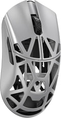 MK x WLMOUSE Beast X Pro Wireless 8K Mouse with Solid Sides (OM Optical, Silver)