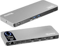Plugable USB C Docking Station 5 Monitors, 140W DisplayLink Dock Connects up to Five 4K Displays for MacBook Windows Thunderbolt 4 Laptops, 2X HDMI, 3X USBC 2.5Gbps Ethernet, Driver Required DL7400