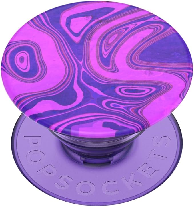 PopSockets Adhesive Phone Grip, Holder, Phone Stand, Purple - Lava Flow