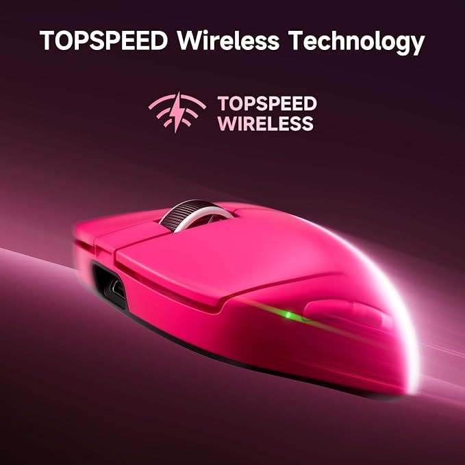 MCHOSE A7 V2 Pro Wireless Gaming Mouse Esports 59g, PAW3395, 26K DPI, TOPSPEED Wired 8K/Wireless 1K Polling, 130 Hour Battery Life PC/Mac Black
