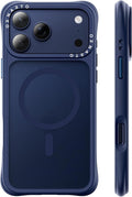 ORNARTO Magnetic for iPhone 17 Pro Max Case, 20FT Military-Grade Drop Protection, Compatible with MagSafe, Slim Shockproof Translucent Matte Phone Case for iPhone 17 Pro Max 6.9", Dark Blue