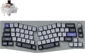 Keychron Q8 Pro Full-Metal Wireless Custom Mechanical Keyboard, 65% Alice Layout Bluetooth/Wired, QMK/VIA, Hot Swappable, 1000 Hz Polling Rate, RGB Backlit for Mac Windows Linux-Grey