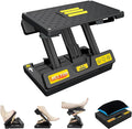 Foot Rest for Under Desk at Work,4-Section Height Adjustable,with Massage Roller and Thick Cushion,Ergonomic Foot Rest,for Car,Office,Computer,Gaming,Adjustable Metal Frame,All-Season Use
