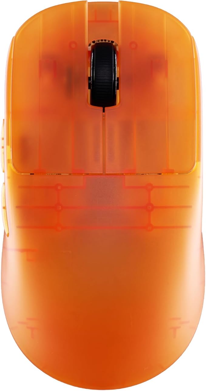 ATK Blazing Sky Zero Extreme Wireless Gaming Mouse, PAW3950 Ultra Sensor, Nordic 54H20, 8k Poling Rate, 44g Lightweight, Wired/2.4G (Zero Extreme, Frosted Orange)