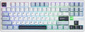 MechLands Aula F87 PRO V2 Wireless Gaming Keyboard with 10000mAh Battery, 8K Polling, SOCD/MT/TGL, BT/2.4GHz/Wired, Hot Swap TKL Mechanical Keyboard with Creamy Gasket, RGB Backlit (White Blue)