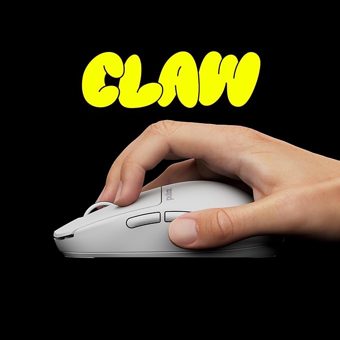 Pulsar Gaming Gears X2H Crazylight Wireless Gaming Mouse, Ultra Lightweight 1.30 oz (37g), Optical Switch, 32000 DPI, 750 IPS, XS-1 Sensor, 8k Compatible (Uyuni White)