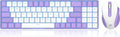 Redragon BS8773 Wireless Keyboard and Mouse Combo, 78 Keys 2.4Ghz Wireless Low-Profile Mechanical Red Switch Keyboard w/Slim Compact Design & Single Blue Backlit, Comfort Grip 2400 DPI Max Mouse