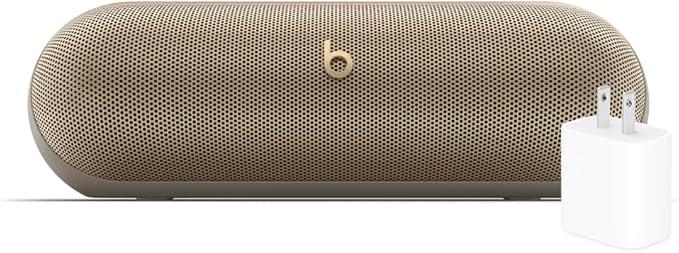 Beats Pill - Wireless Bluetooth Speaker with 20W Power Adapter - Champagne Gold