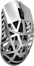 MK x WLMOUSE Beast X Max Wireless 8K Mouse (Black Dot, Metallic Silver)