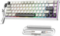 ATTACK SHARK X68MAX HE 60% Wired Magnetic Switch Keyboard,Full Aluminum CNC,0.005mm RT Accuracy,8KHz Rapid Trigger Mechanical Gaming Keyboard,Adjustable Actuation,with RGB Coiled Cable for PC/MAC,Star
