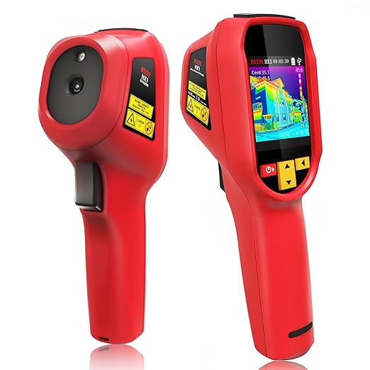 BSIDE Thermal Imaging Camera 240×240 Resolution 15 Color Palettes Infrared Thermal Imager -4°F to 1022°F 25Hz Rechargeable Handheld Thermal Camera with Laser Pointer 50°FOV