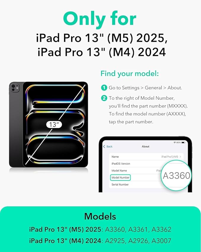 Case for iPad Pro 13 inch (M5/M4) 2025/2024, Premium Leather Folio Stand Protectors Cover with Auto Wake/Sleep, Pencil Holder, Hand Strap and Card Slots - Metallic Flower